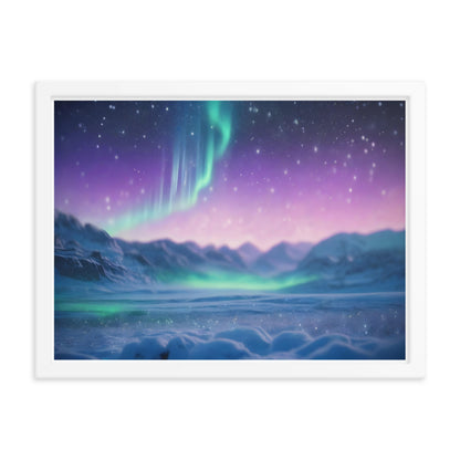 Enchanting Aurora Borealis Framed Posters - Multi Size Personalized Northern Light View - Modern Wall Art - Perfect Aurora Lovers Gift 18