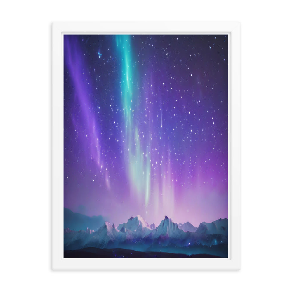 Enchanting Aurora Borealis Framed Posters - Multi Size Personalized Northern Light View - Modern Wall Art - Perfect Aurora Lovers Gift 20