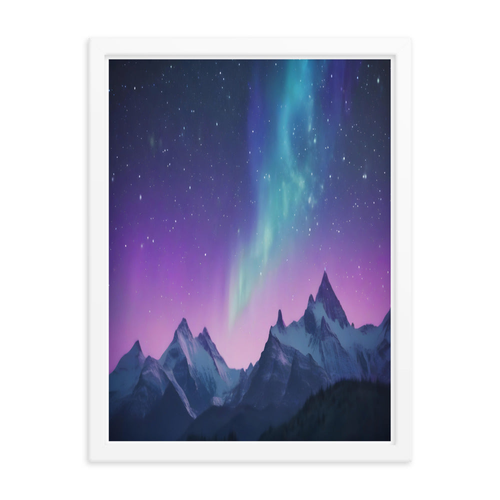 Enchanting Aurora Borealis Framed Posters - Multi Size Personalized Northern Light View - Modern Wall Art - Perfect Aurora Lovers Gift 19