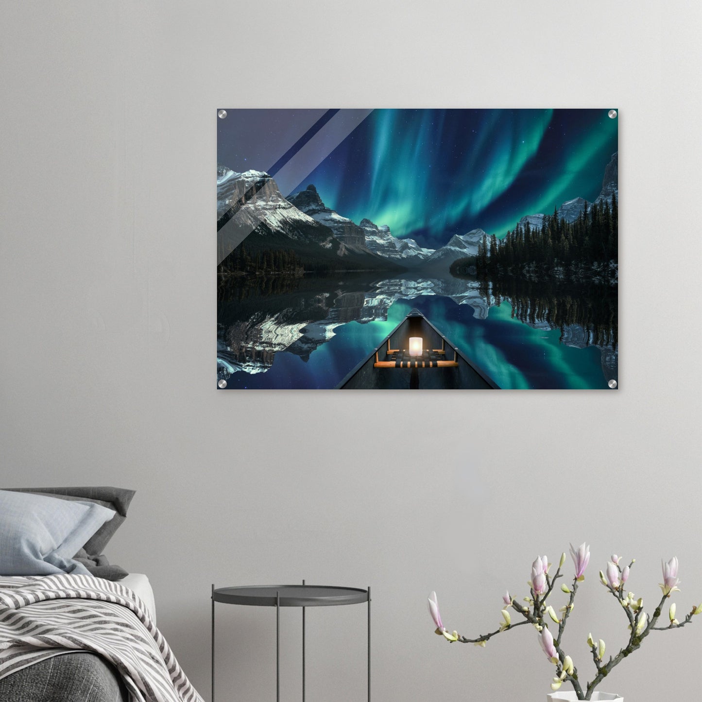 Unique Aurora Borealis Acrylic Prints - Multi Size Personalized Northern Light View - Modern Wall Art - Perfect Aurora Lovers Gift 6