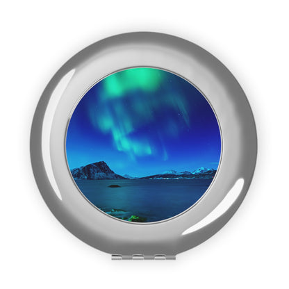 Unique Aurora Borealis Compact Travel Mirror - Northern Light Travel Accessories - Glossy Makeup Gadget - Perfect Aurora Lovers Gift 5