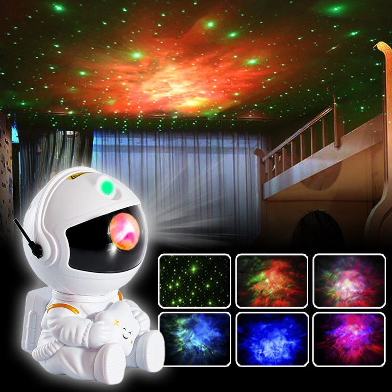 2023 NEW Astronaut Projector Starry Sky Galaxy Stars Projector Night Light LED Lamp for Bedroom Room Decor Decorative Nightlights